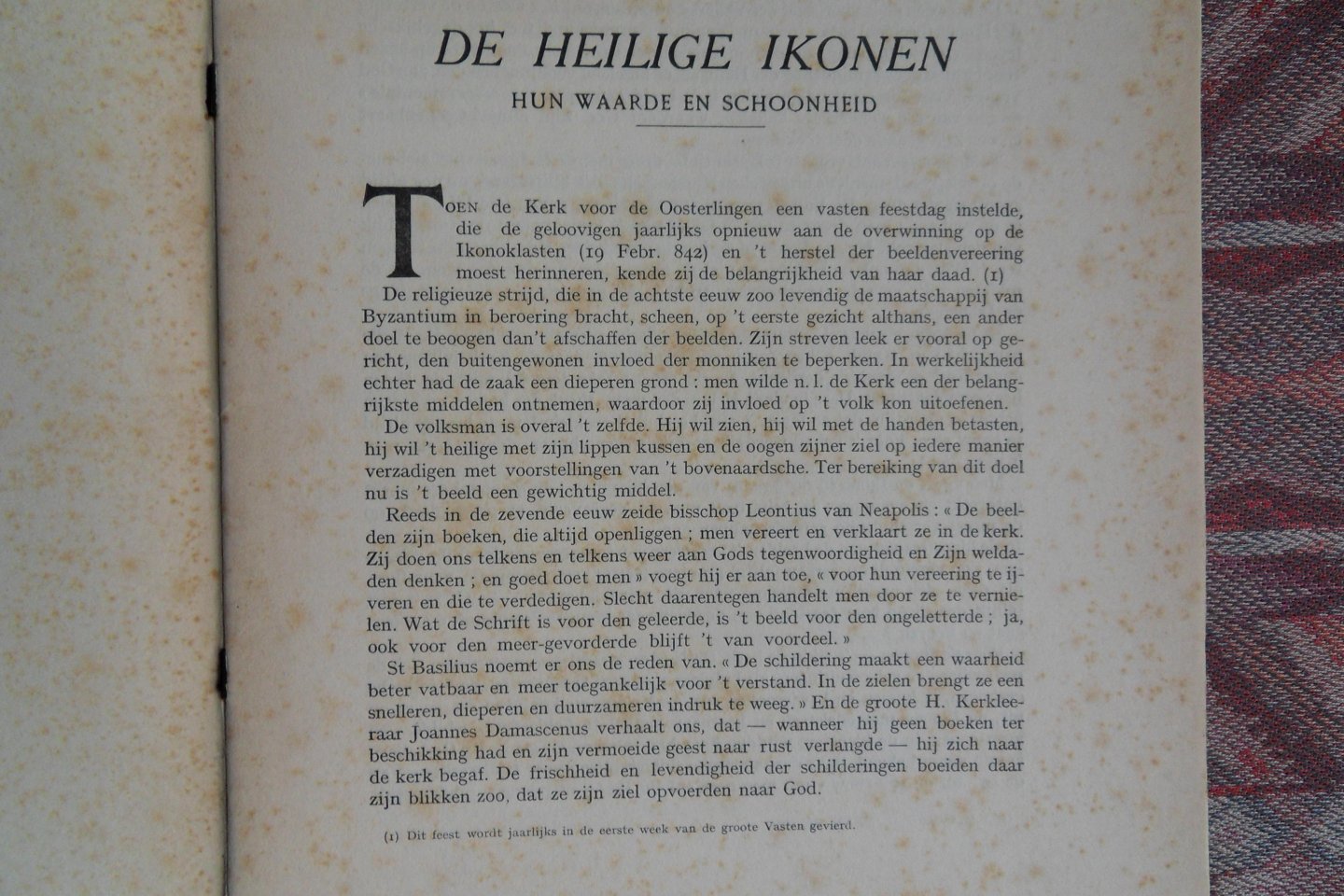 Dirks, Dom Ildefonse. [ Monnik ]. - De Heilige Ikonen. [ op omslag: Iconen - Priory Amay a/d M ].