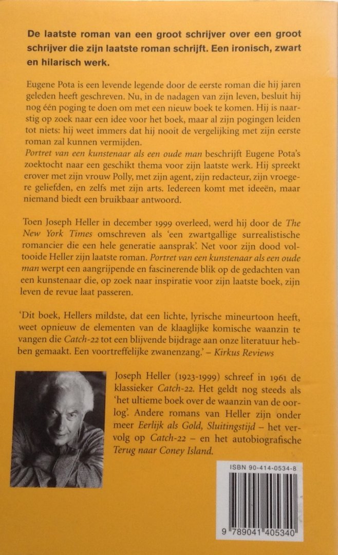 Heller, Joseph - Portret van een kunstenaar als een oude man