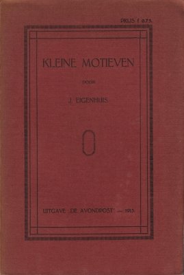 EIGENHUIS, J. - Kleine motieven.