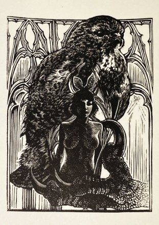 MIDDLETON, Christopher /  Peter LAZAROV - Parabels en grotesken. In de vertaling van H.C. ten Berge. (Met een originele houtgravure van Peter Lazarov).