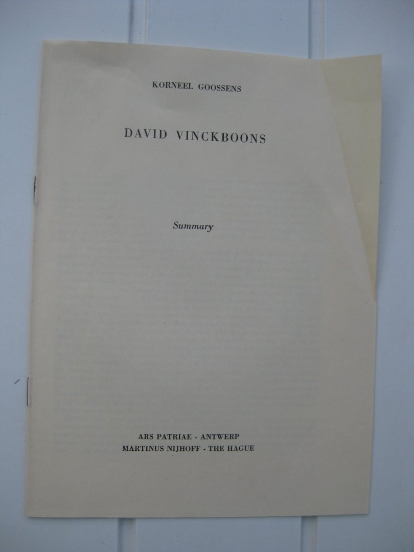 Goossens, Korneel - David Vinckboons.