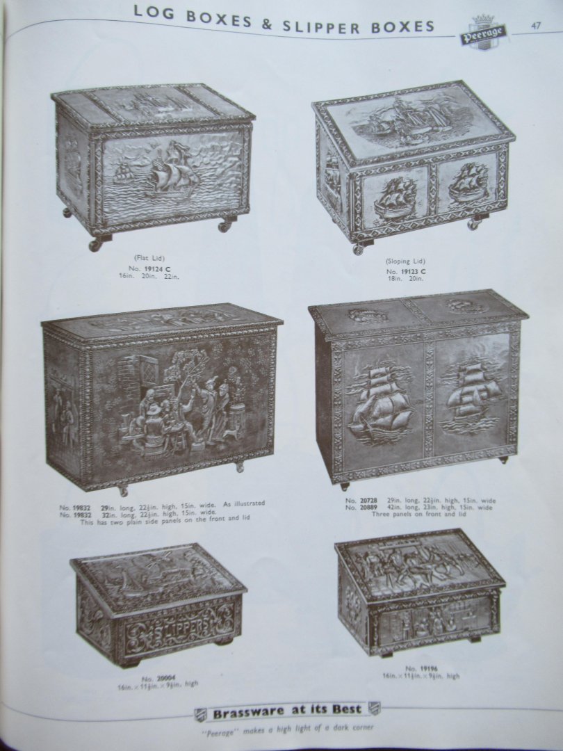 Pearson Page Jewsbury - Peerage Brassware at its best