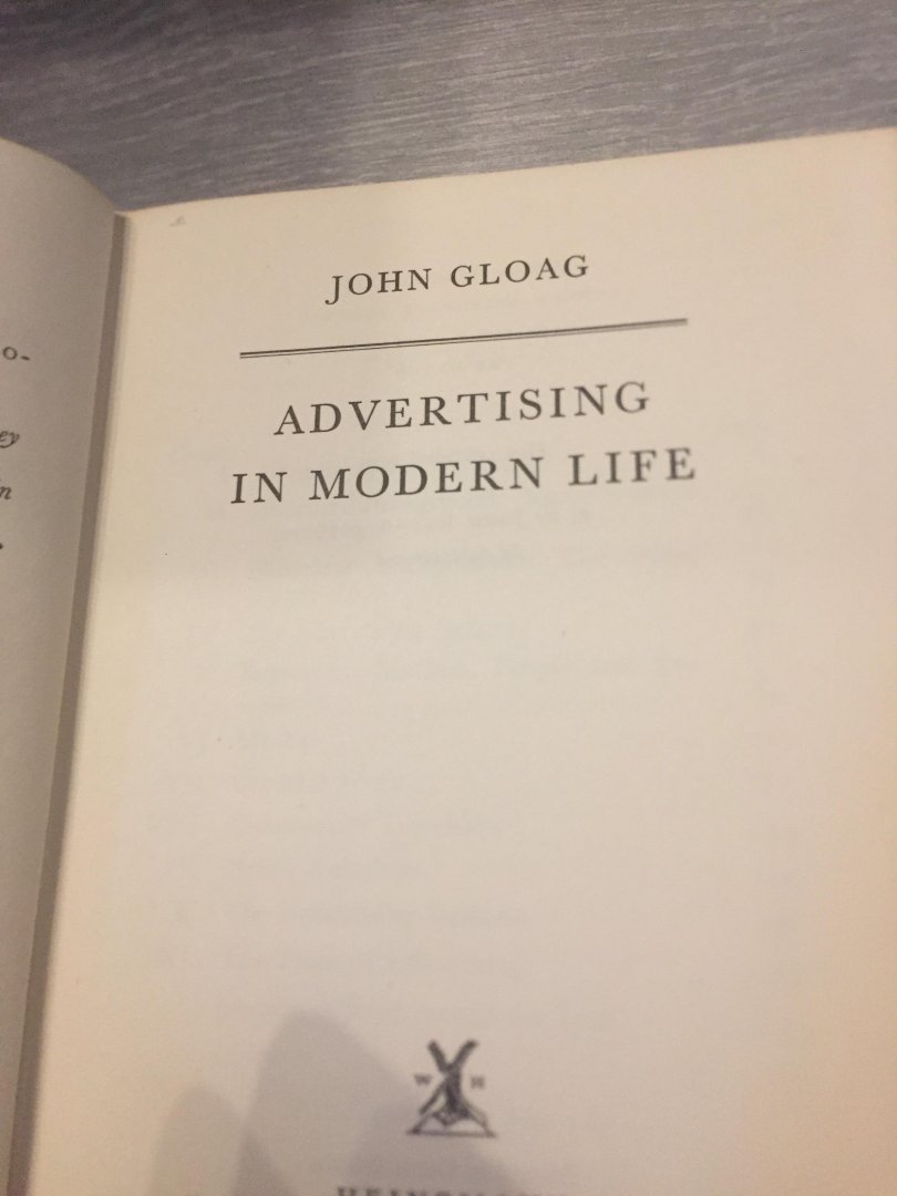 John Gloag - advertising in modern life