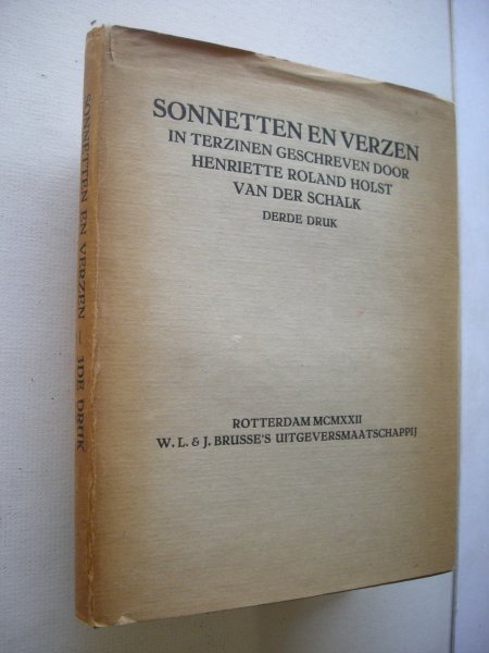 Roland Holst-van der Schalk, Henriette - Sonnetten en verzen in terzinen geschreven