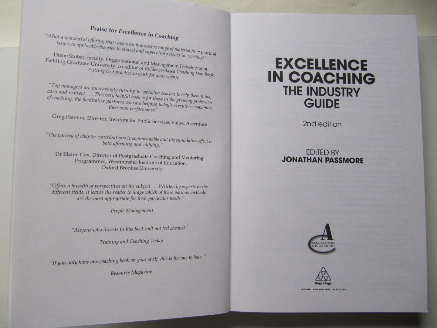 Jonathan Passmore - Excellence In Coaching - The Industry Guide