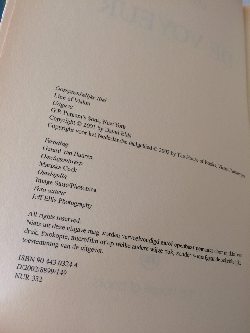 Ellis, D. - De voyeur / druk 1