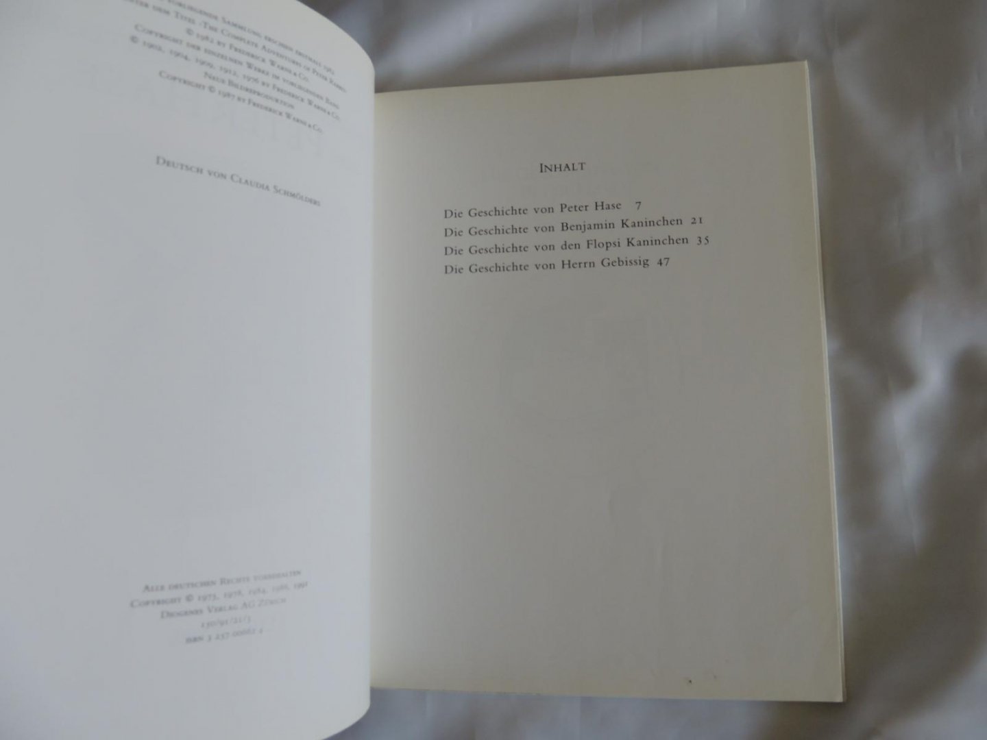 Potter, Beatrix - Die gesammelten Abenteuer von Peter Hase - Der Band enthält die Geschichte von Peter Hase, Benjamin Kaninchen, den Flopsi Kaninchen und von Herrn Gebissig