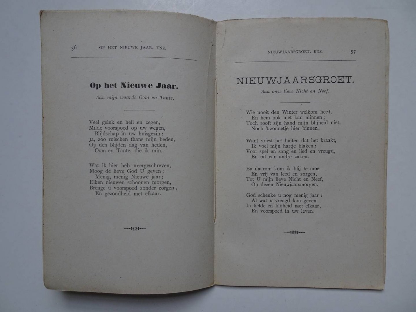 Leent, F.H. van. - Verjaringsversjes en Nieuwjaarsgedichtjes voor het jonge Nederland.