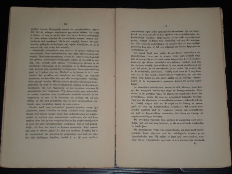 Jelgersma, Dr. - Leerboek der Functioneele Neurosen, 1e afdeling Pathologie en Therapie der Neurasthenie