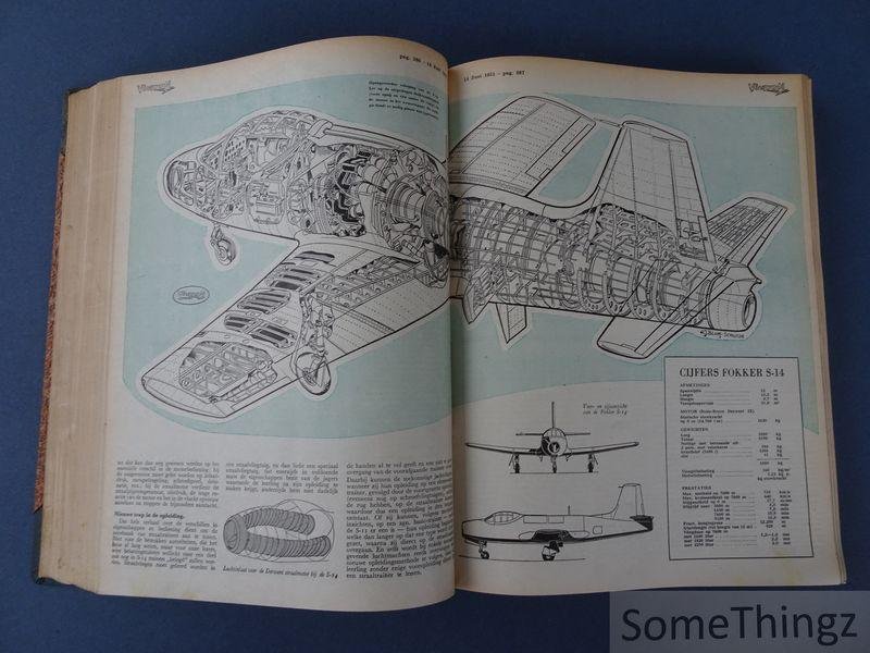 F.F. Habnit (hoofdred.), J. de Groot (techn. red.), J.A. Ages (alg. red.). - Vliegwereld. Het enige vaktechnische weekblad voor de luchtvaart in Nederland. [1951: jaargang 17: compleet).