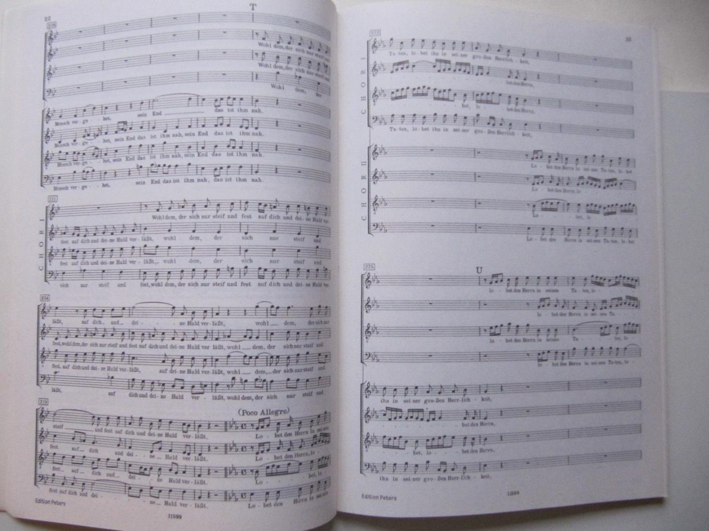 Werner Neumann - Bach Motetten- Partitur