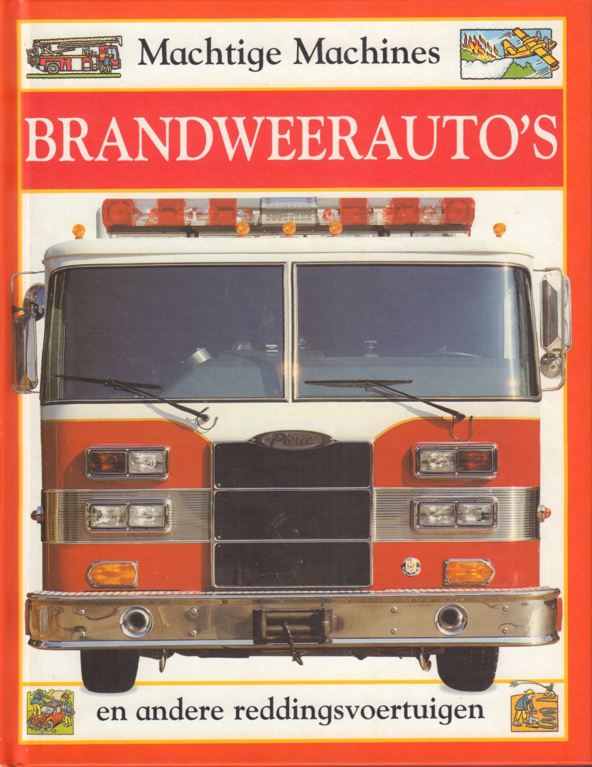 Bingham, Caroline - Machtige Machines, Brandweerauto's en andere reddingsvoertuigen, 21 pag. hardcover, gave staat