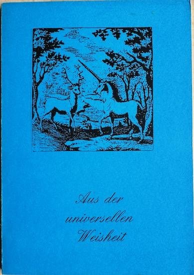 Gerstmann, Eberhard / Zetzsche, Ella - AUS DER UNIVERSELLEN WEISHEIT.