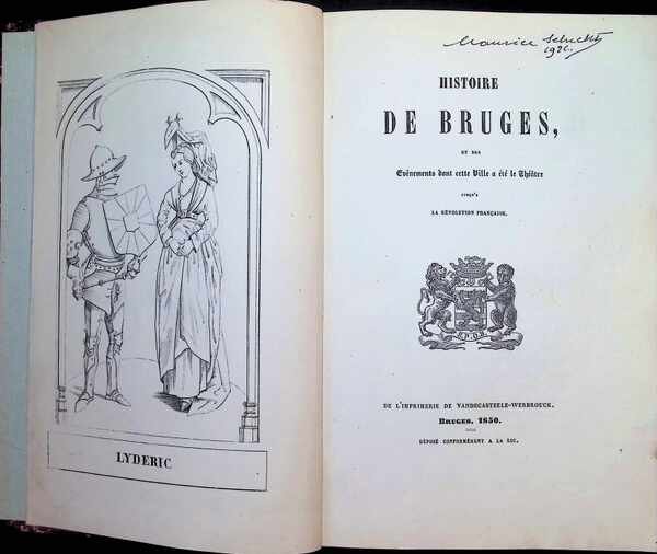 Alexandre Couvez - HISTOIRE DE BRUGES, et des evènements dont cette ville à été le Théatre jusqu'à la Revolution Française