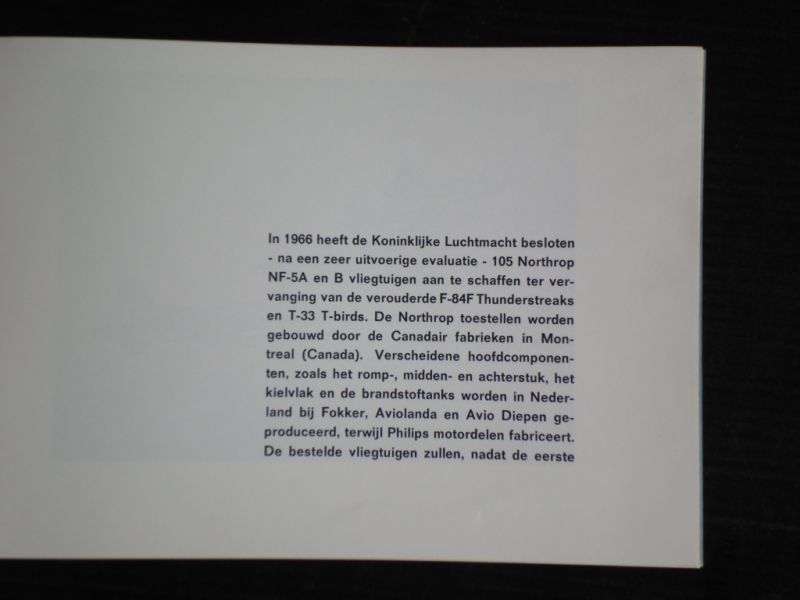 Brochure - De NF-5 in de Koninklijke Luchtmacht
