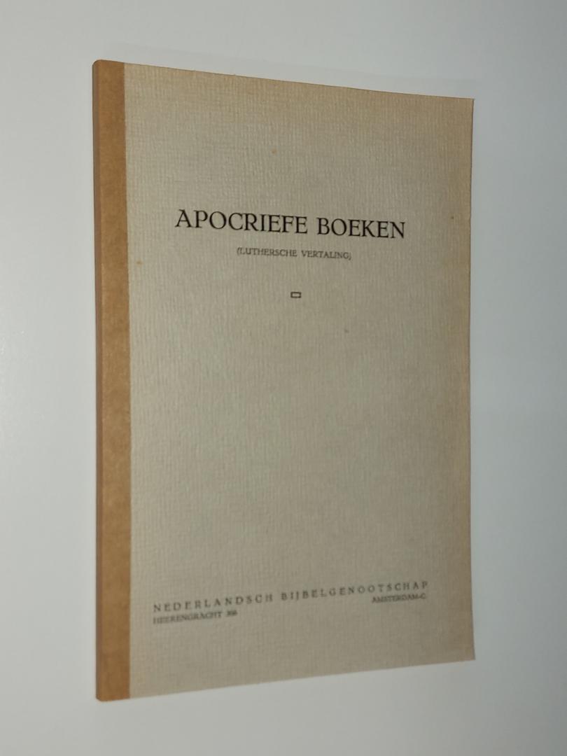  - Apocriefe Boeken (Luthersche vertaling)
