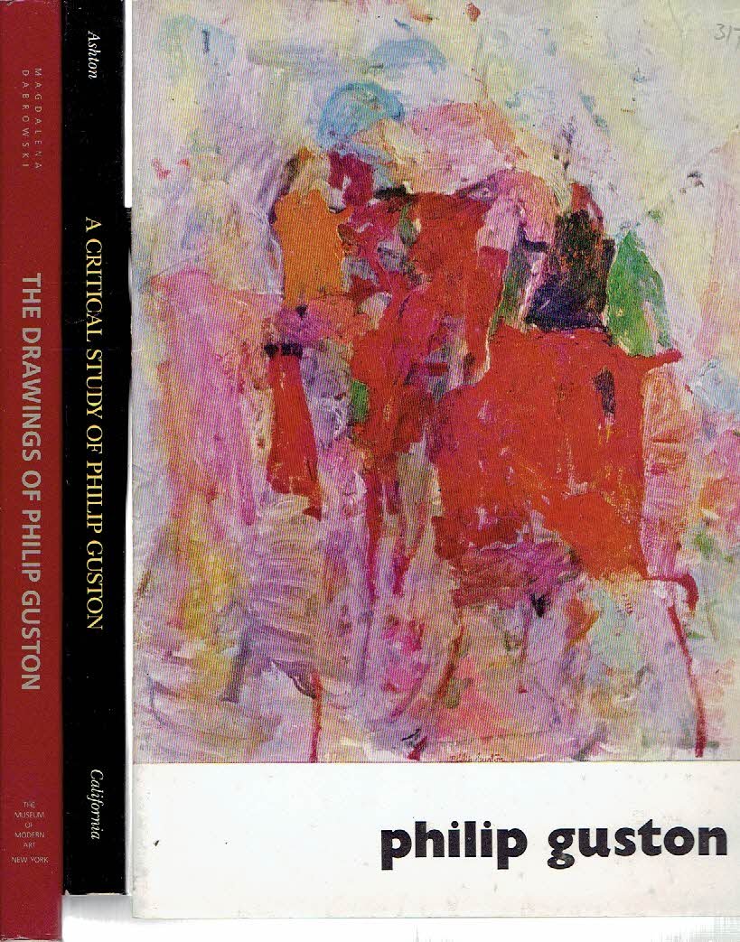 GUSTON, Philip - Magdalena Dabrowski - The Drawings of Philip Guston. [+ Dore Ashton - A Critical Study of Philip Guston - misdruk/misprint - p. 184/185 blank. - + Philip Guston - Stedelijk Museum Amsterdam1962].