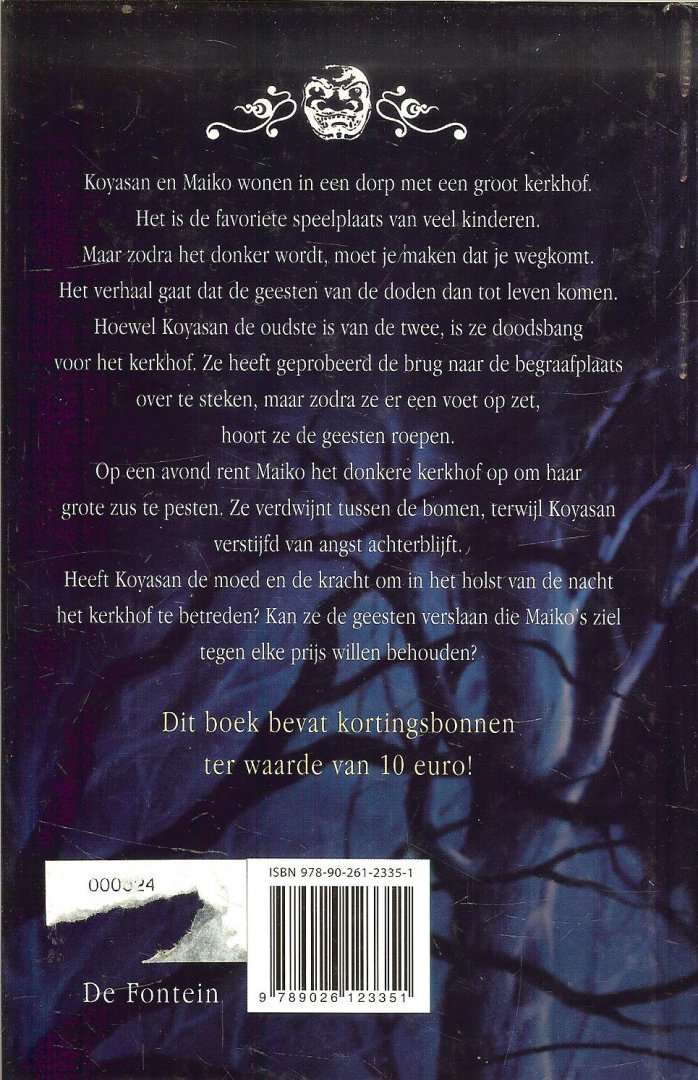Shan, Darren  Vertaling Marce Noordenbos , Omslagafbeelding Mel Grant  ..  Omslagontwerp Wouter van der Struys - Het mysterieuze Kerkhof  Koyasan en Maiko wonen in een dorp met een groot kerkhof