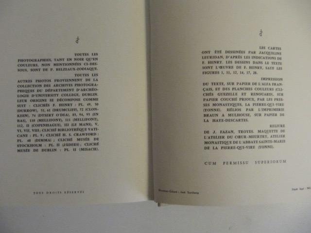 Francoise Henry (directeur d'Etudes/Dublin) - L'art Irlandais 3