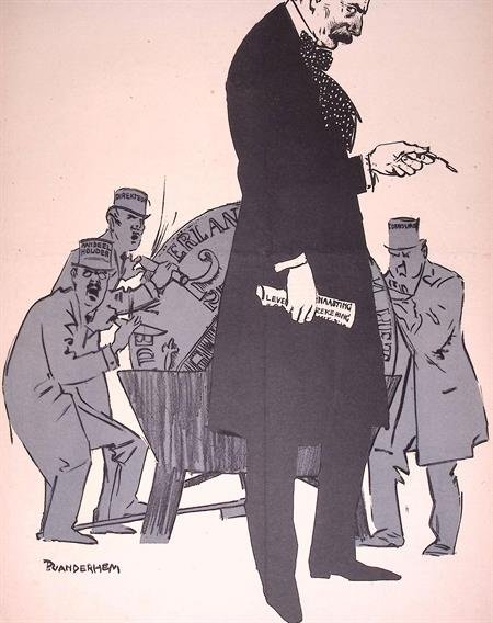 Piet van der Hem - Nederlandse politiek tijdens Eerste Wereldoorlog op spotprent