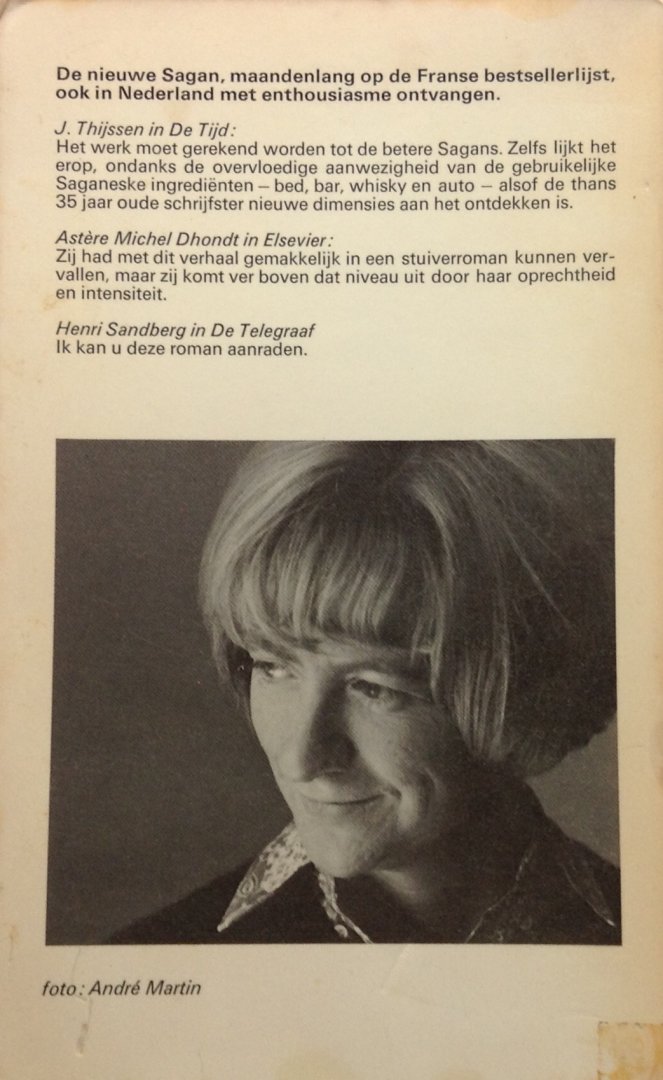 Sagan, Françoise - Een beetje zon in het koude water