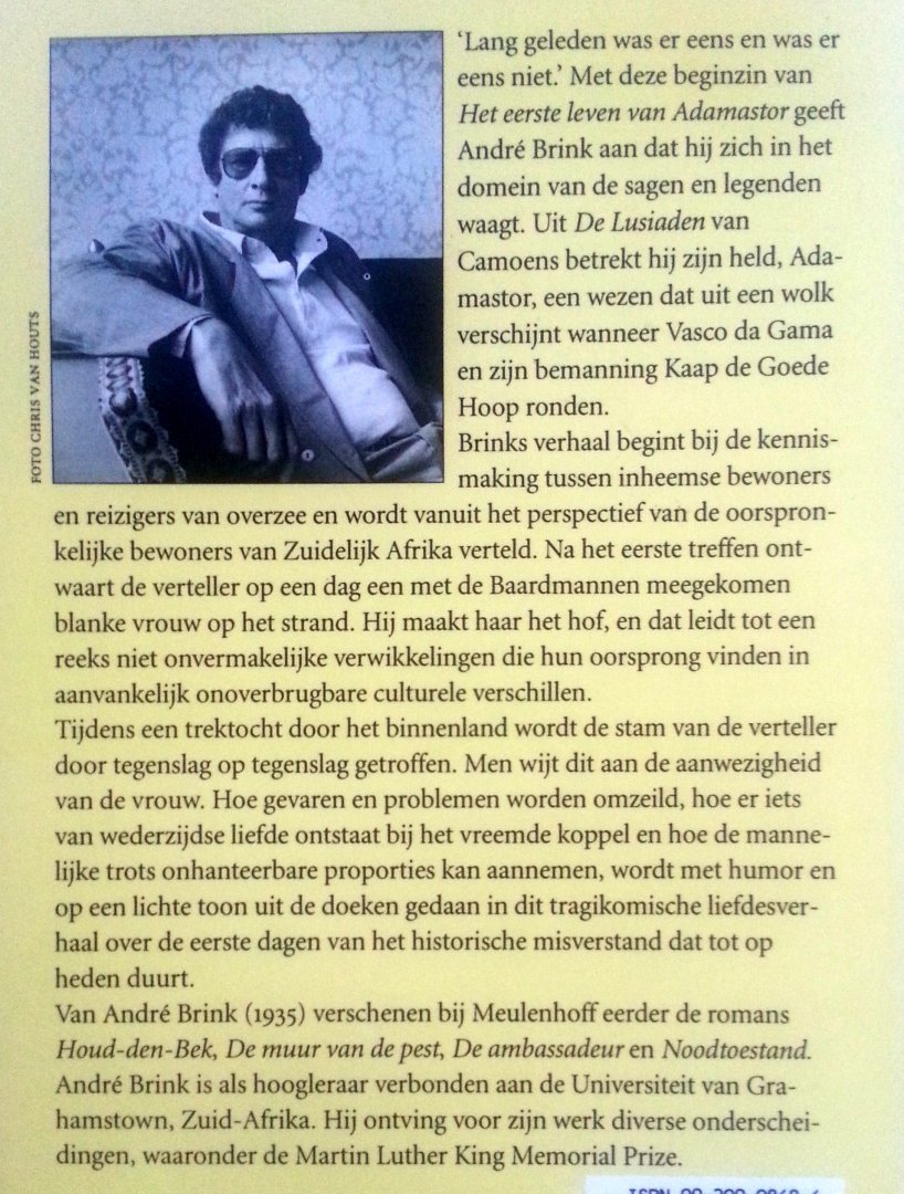 Brink, André - Het eerste leven van Adamastor (Ex.1)