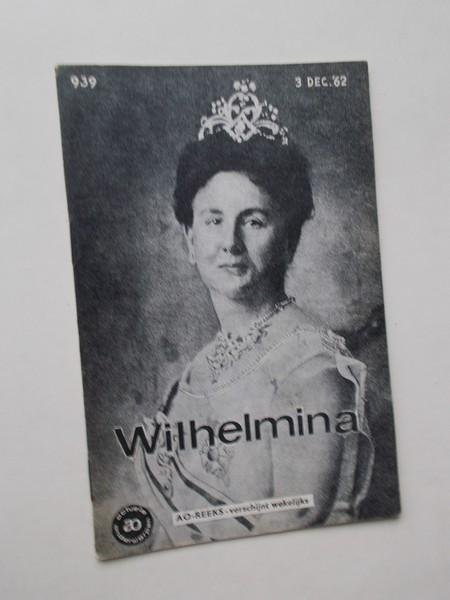SCHENK, M.G., - Wilhelmina. Ao boekje nr.939.
