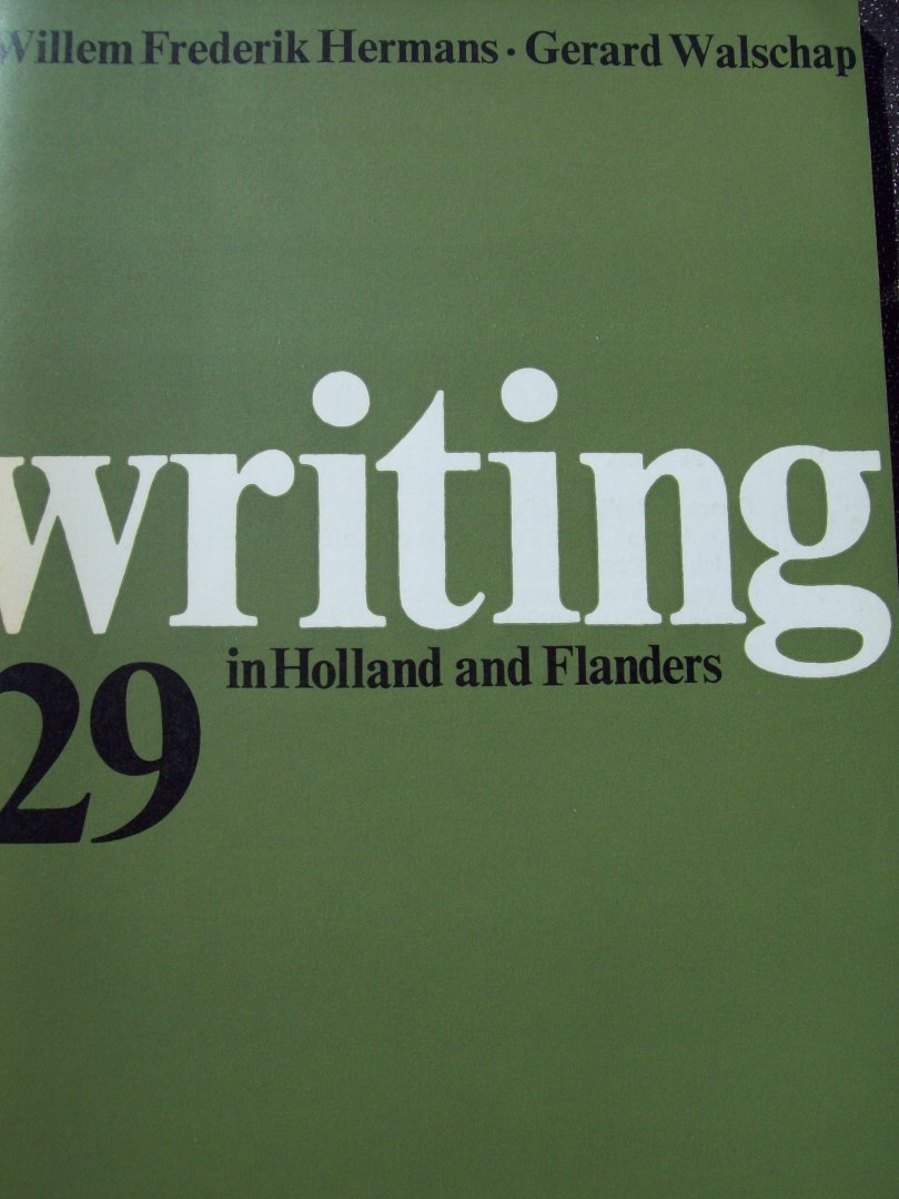 Willem Frederik Hermans / Gerard Walschap - "Writing in Holland and Flanders 29"