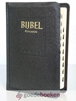 Statenvertaling - Bijbel 602311, zwart *nieuw* - laatste exemplaar! --- Statenvertaling + Psalmen en 12 Gezangen. Kunstleer, Kleursnee, Index
