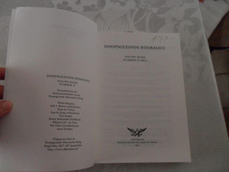 Bosma J. Jelle (eindredactie) e.a. - Doopsgezinde bijdragen