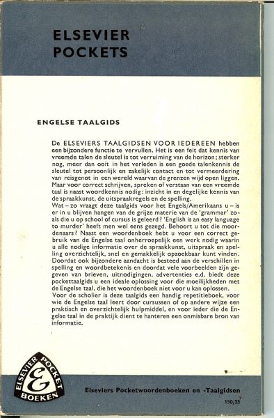 Premsela, Dr. M.J - Engels en Amerikaans  voor iedereen .. Elseviers taalgidsen E77