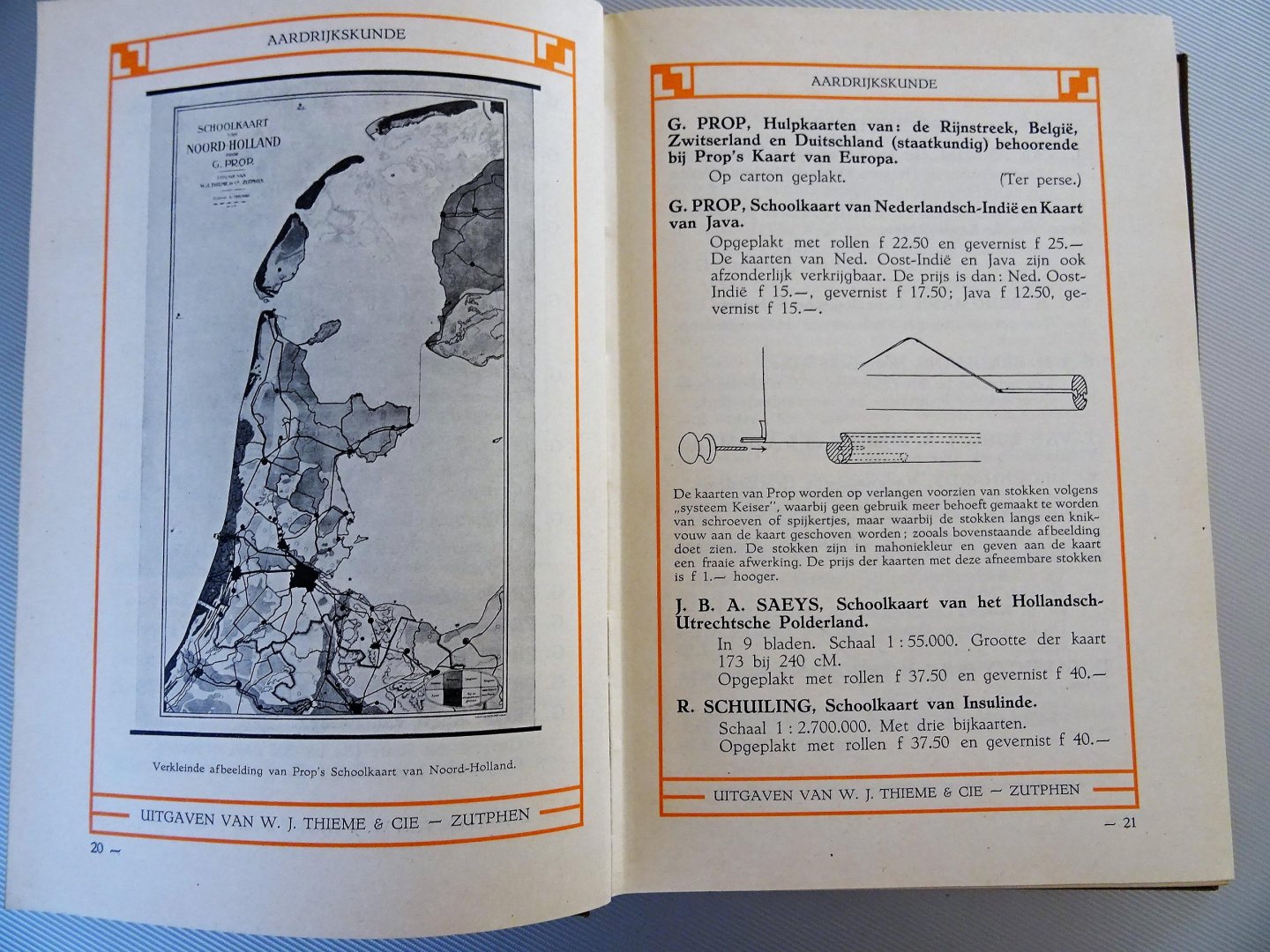 THIEME - Lijst van uitgaven van W.J. Thieme