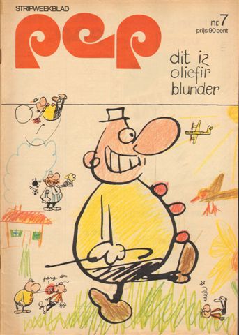 Diverse auteurs - PEP 1973 nr. 07 , stripweekblad, 16 februari met o.a. DIVERSE STRIPS (ASTERIX/BLUEBERRY/KRAAIENHOVE/RIK RINGERS/PHILEMON/TOENGA)/EARTH & FIRE (GETEKENDE POSTER GER VAN WULFEN)/JOHNNY REP (AJAX, 2 p.), goede staat