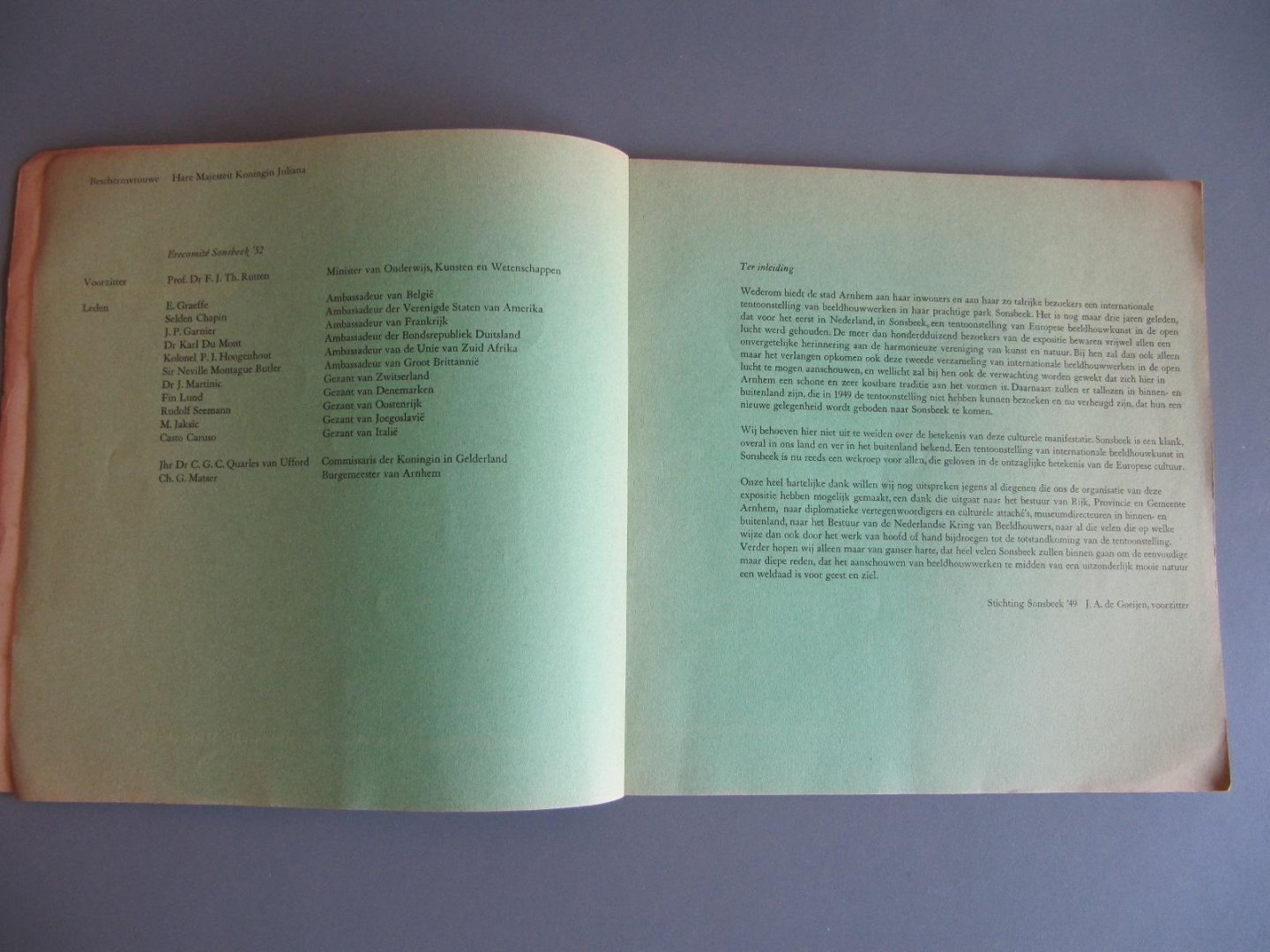 Stichting Sonsbeek '49 - [J.A. de Goeie, voorzitter] - Sonsbeek '52 - Internationale Tentoonstelling Beeldhouwkunst Arnhem 30 mei - 15 september 1952