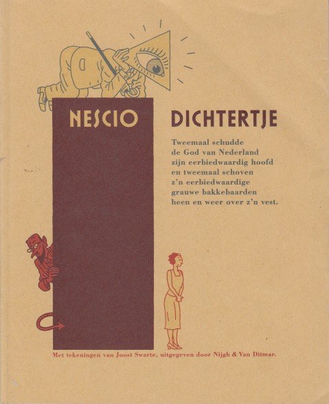 Nescio - Dichtertje.