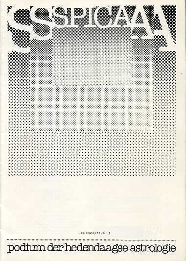  - Spica, podium der hedendaagse astrologie. Jaargang 11, nr. 1.  April '87