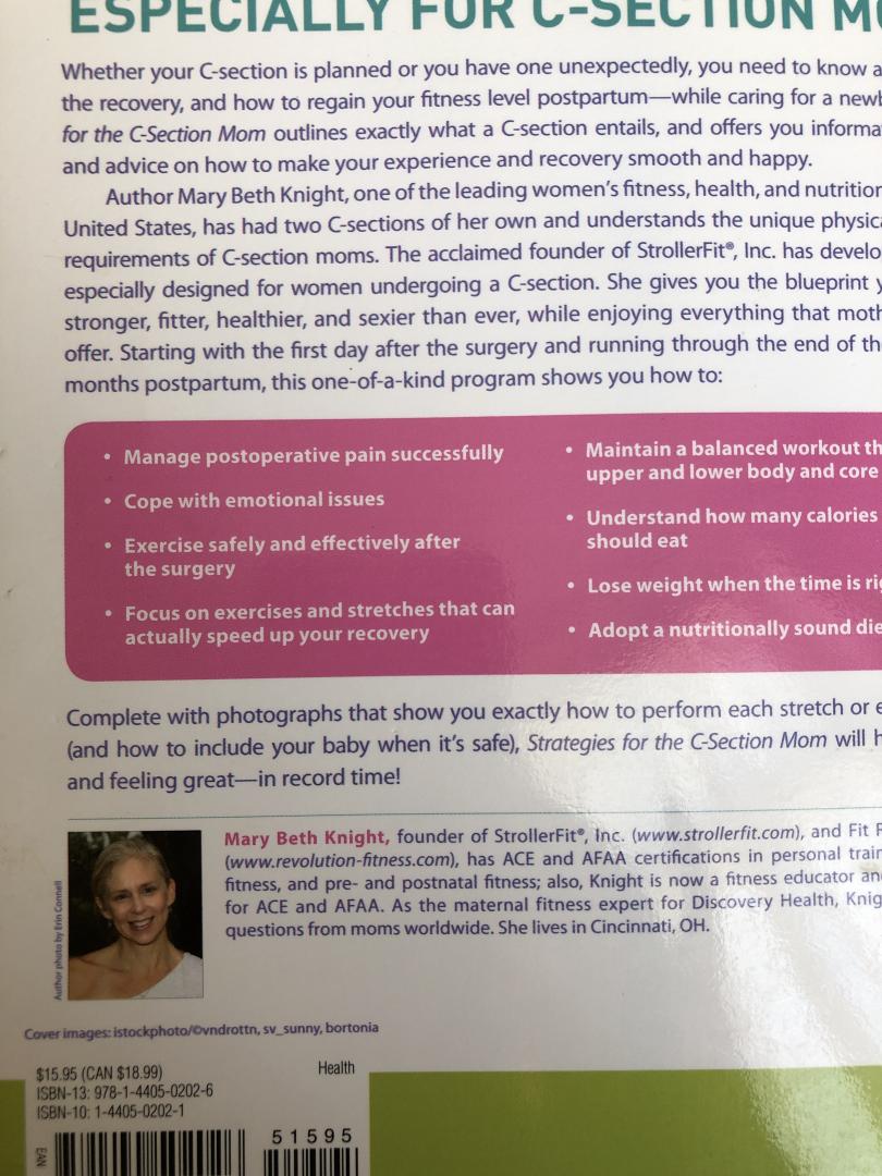 Knight, Mary Beth - Strategies for the C-Section Mom / A Complete Fitness, Nutrition, and Lifestyle Guide