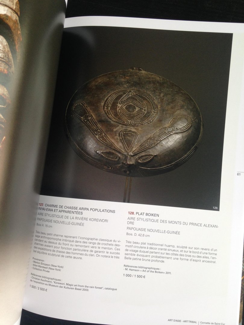 Catalogus Cornette de Saint Cyr - Arts d‘Asie -Art Tribal
