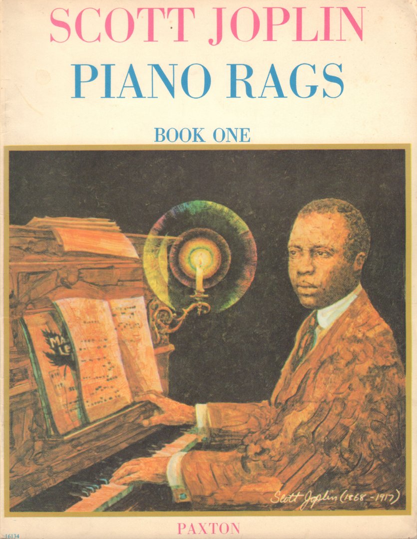 Joplin, Scott - Bladmuziek/Sheet music, Piano Rags Book One, 32 pag. geniete softcover, goede staat