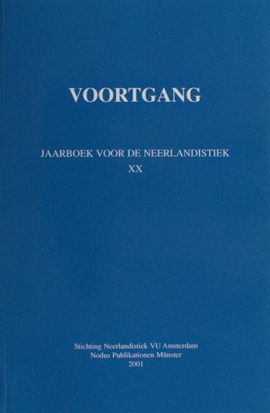 Bree, C. van e.a. (red.). - Voortgang. Jaarboek voor de neerlandistiek 20