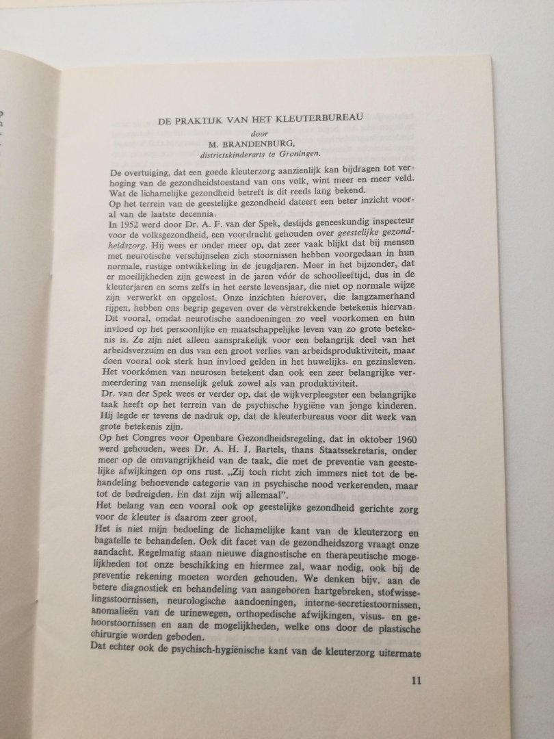 W. J. Bladergroen / M. Brandenburg - Kleuterzorg