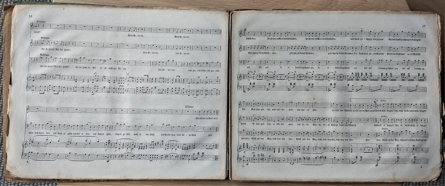 Boieldieu, A. - ELEGANTE UND WOHLFEILSTE OPERN-BIBLIOTHEK  - FÜNFTER BAND jOHANN VON PARIS - OPER IN 2 ACTEN - Vollhändiger klavierauszug mit deutchem Text.