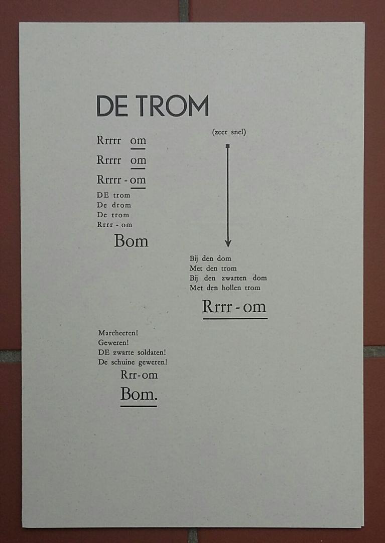 Doesburg, Theo van - 1. Soldatenverzen (1915) + 2. Siem Bakker & Emy Thorissen: Nawoord bij Theo van Doesburg 'Soldatenverzen'.