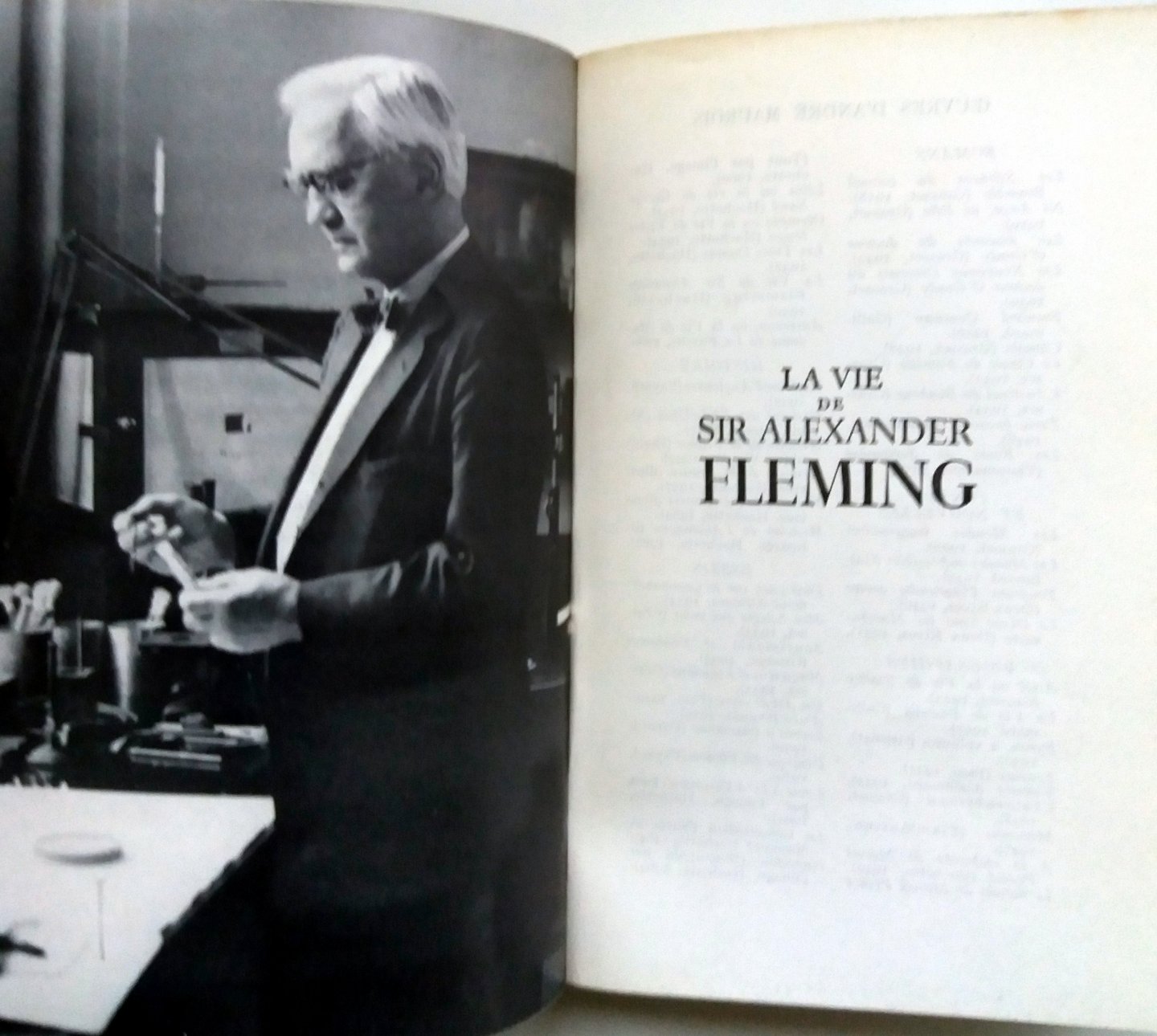 Maurois, André - La vie de Sir Alexander Fleming (FRANSTALIG)