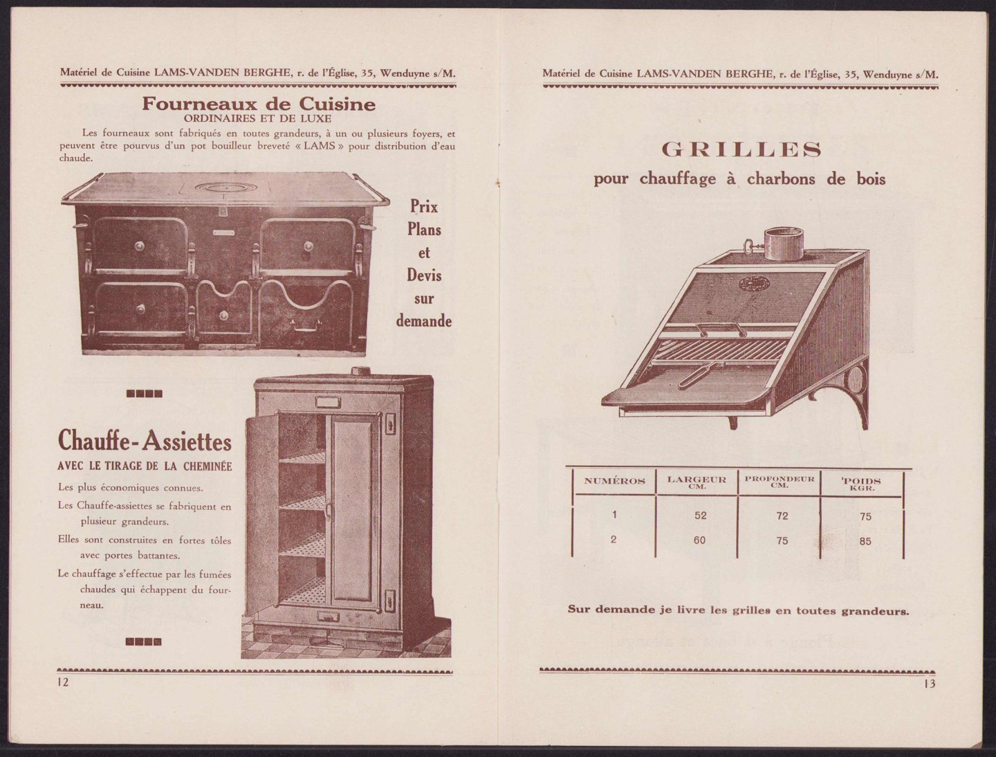 Groot keuken catalogus - Fabrication Belge de Machines et Materiel pour Cuisines Modernes CATALOGUE - Catalogus van keukens en groot keuken materiaal