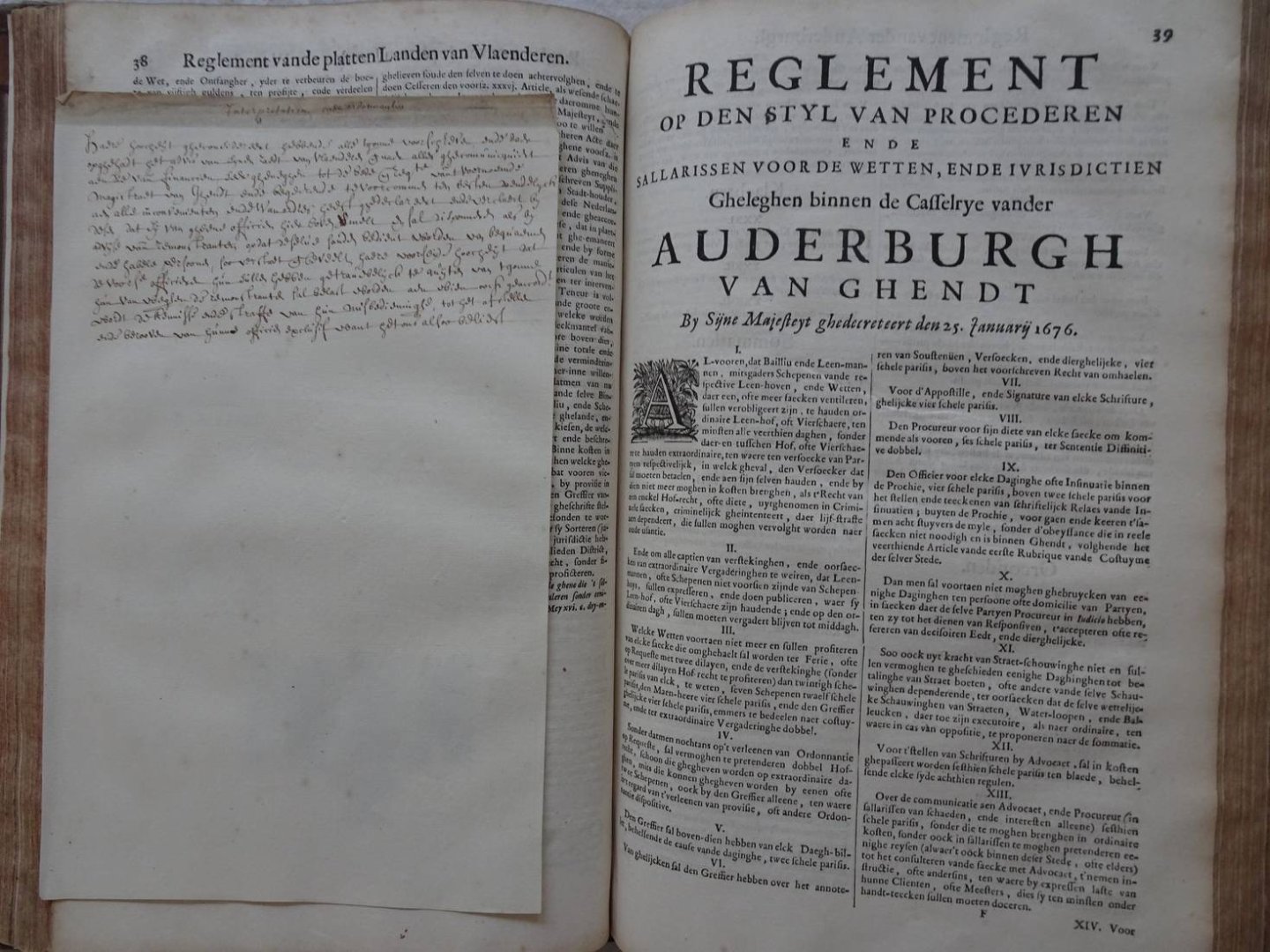 N.n.. - Costumen van het Graefschap van Vlaenderen. 2 Vols.