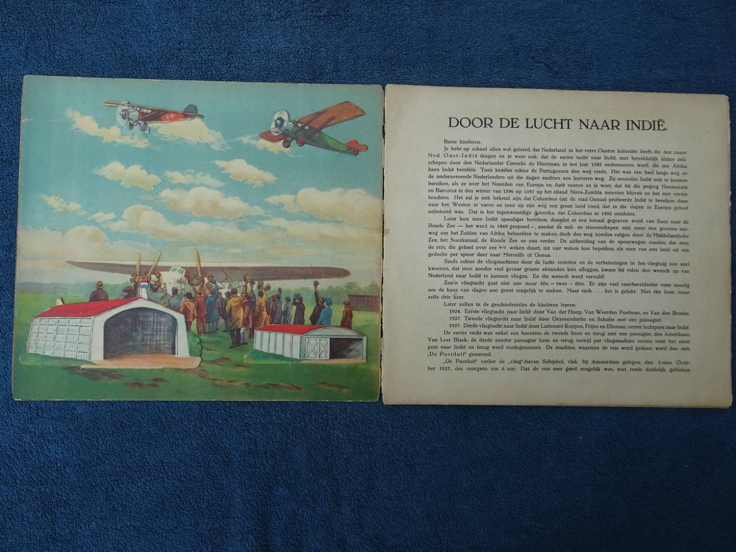 N.n.. - Door de lucht naar Indië.