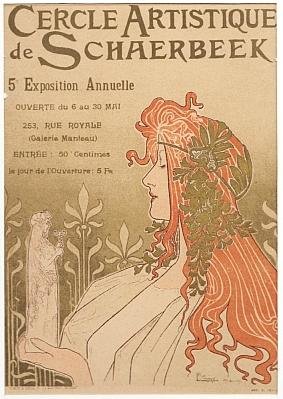 PRIVAT-LIVEMONT, Georges - Cercle Artistique de Schaerbeek, 5e Exposition Annuelle. (Fraaie art-nouveau!).