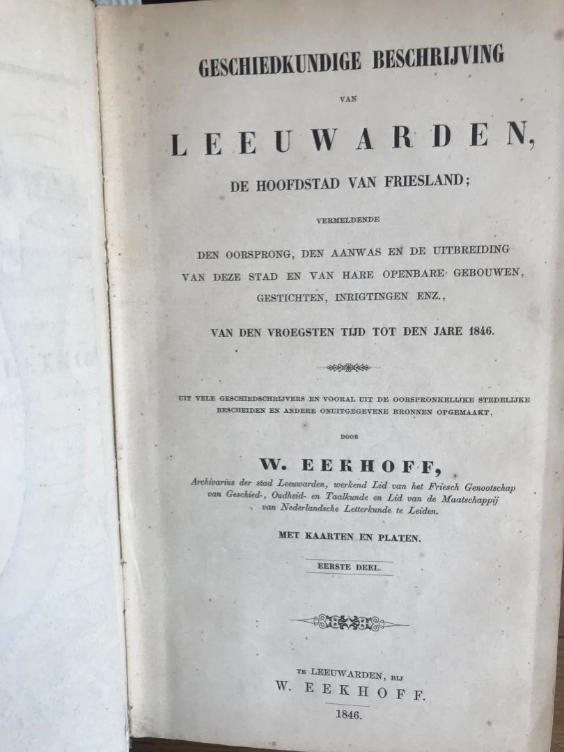 Eekhoff - Geschiedkundige beschrijving van Leeuwarden 1846