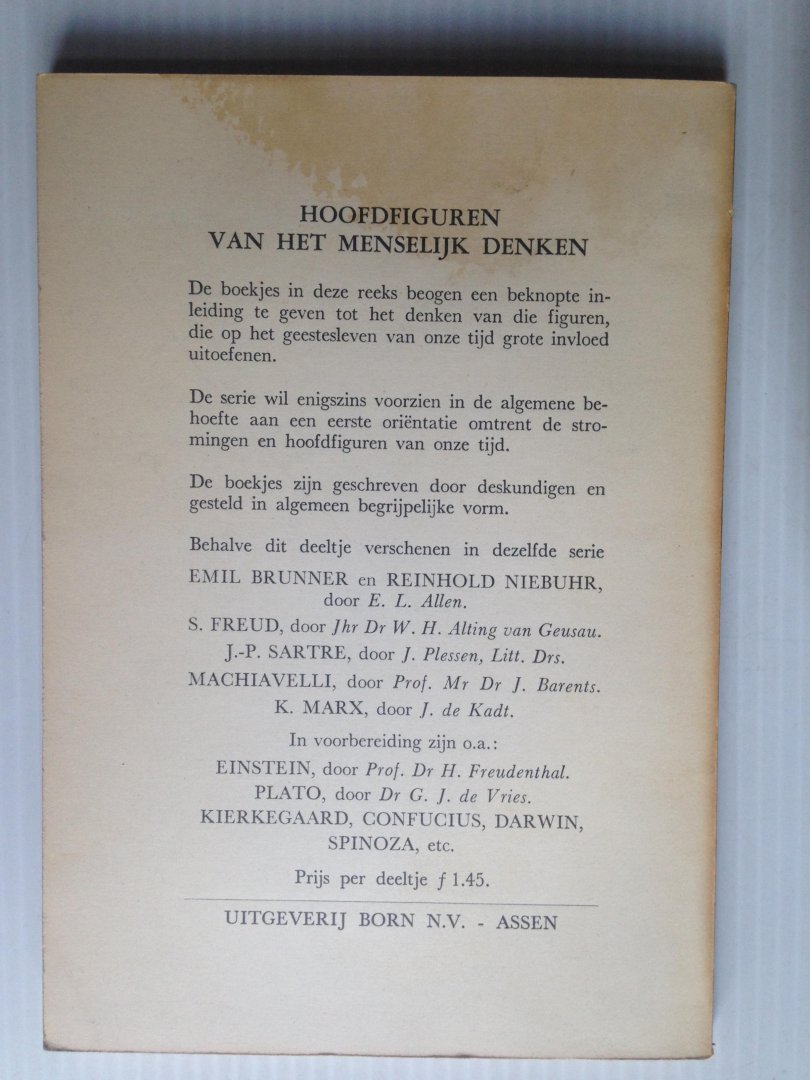 Allen, E.L. - De souvereiniteit Gods en het woord van God, Inleiding tot het denken van Karl Barth